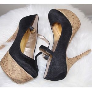 Qupid Platform Stiletto-black